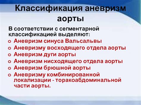 Аневризма аорты