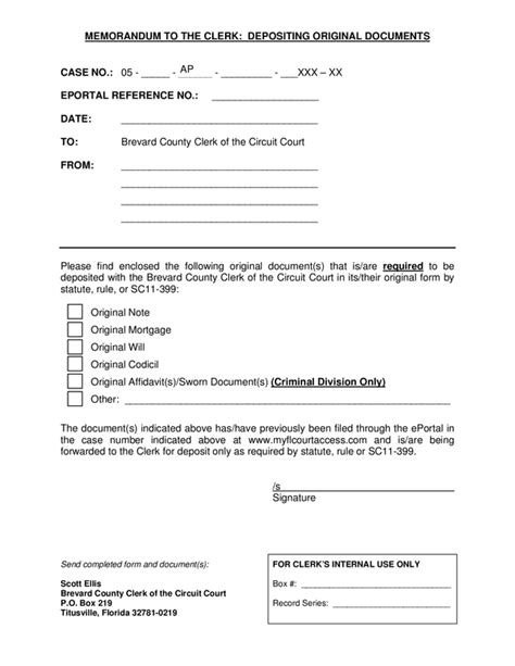 Fill Free Fillable Brevard County Clerk Florida Pdf Forms