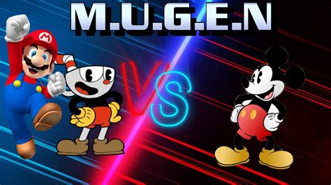 REQUESTED BY Victor Llinás Mario and Cuphead vs Mickey Mouse Mugen