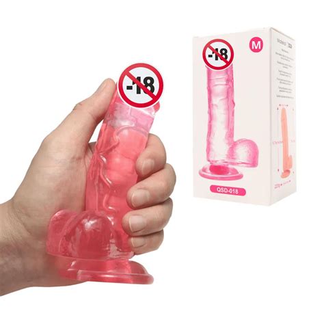 Consolo Dildo Peniano Pinto De Borracha Ventosa E Escroto 19X3 7cm