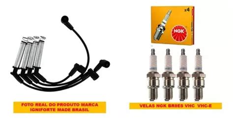 Kit Cabo Jogo De Velas Originais Ngk Celta Vhc