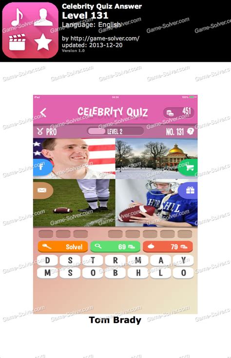 Celebrity Quiz Level 131 • Game Solver