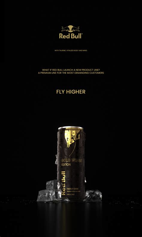 Red Bull Gold Edition Cgi On Behance