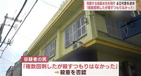 【沖縄】同居する高齢女性を包丁で刺して殺害しようとした40代の男を現行犯逮捕 News Everyday