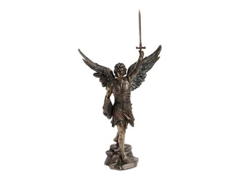 Archangel St. Raguel Angel of Justice Cold Cast Bronze & Resin Statue ...