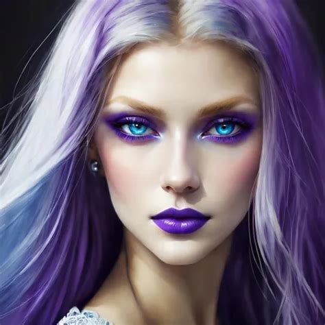 Beautiful Ethereal Woman Long Blonde Hair