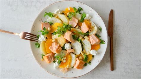 Zalm Met Geroosterde Meiknolletjes En Sinaasappel Culinea Nl