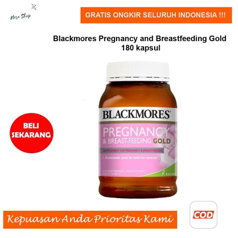 Jual Blackmores Pregnancy And Breastfeeding Gold Bpom Kalbe 180