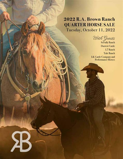 Ra Brown Ranch 2022 Quarter Horse Sale By Rabrownranch Issuu