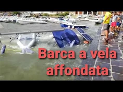 Ustica Incidente Barca A Vela Affonda Dentro Il Porto Di Claudio