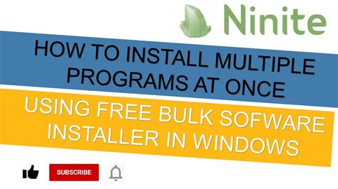 How To Install Multiple Programs At Once Using A Free Bulk Software