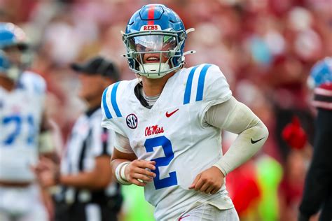 Ole Miss Qb Jaxson Dart Info Hub Stats Highlights Draft Outlook Nil