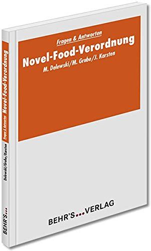 Novel Food Verordnung By Unknown Author Goodreads