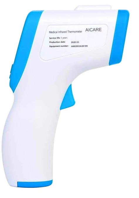 Aicare Non Contact Infrared Forehead Digital Thermometer Gun With Led