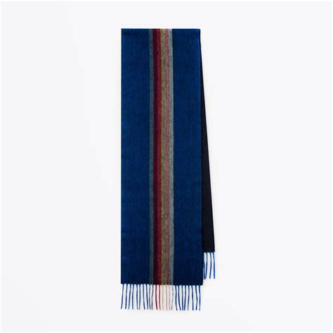 Paul Smith Cashmere Artist Stripe Scarf Blue Mr Mrs Stitch