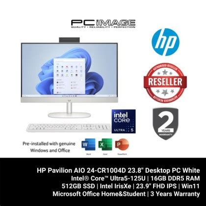 Hp Pavilion Aio Cr D Desktop Pc White Pc Image