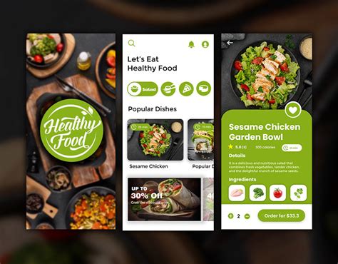 Healthy Food App UI Design On Behance