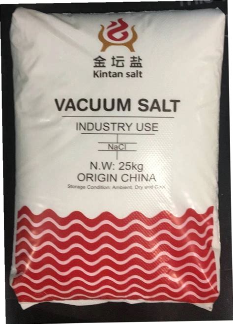 99 8 Nacl Industrial Vacuum Salt 25KG BAG Vacuum Salt And