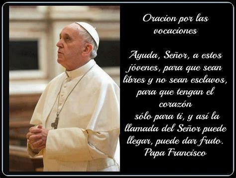 ORACIÓN DEL PAPA FRANCISCO POR LAS VOCACIONES