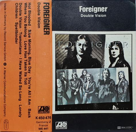 Foreigner Double Vision Cassette Discogs