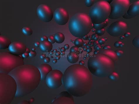 Colorful Shiny Spheres Design Background Stock Illustration