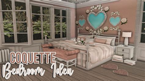 ROBLOX Bloxburg Coquette Bedroom Idea Speedbuild Tutorial Ellvoi