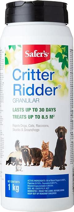 Safer's 3142CAN Critter Ridder Animal Repellent Granules - 1 Kg ...