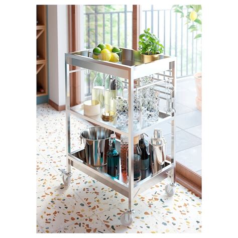 Kungsfors Kitchen Trolley Stainless Steel 60x40 Cm Ikea