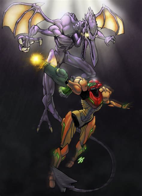 Samus Vs Ridley By Jag Comics On Deviantart Samus Metroid Metroid Samus