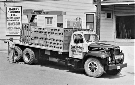 Vintage 1958 Mack B Model Flatbed Truck