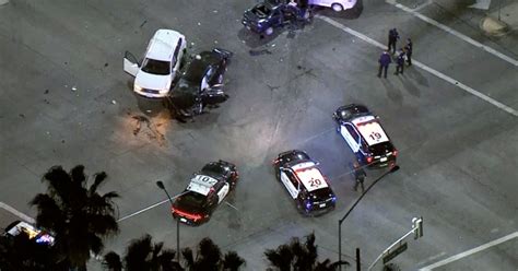 Officials 6 In Critical Condition After Stolen Vehicle Pursuit Ends In Multi Vehicle Crash