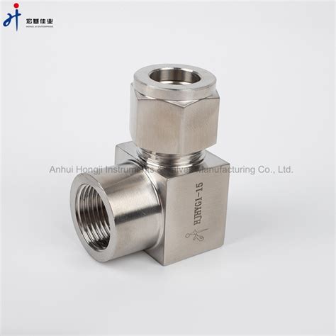 NPT1 4 304 Stainless Steel Elbow Type Tube Union Adapter For