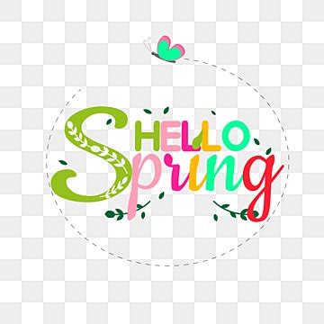 Spring Season PNG Image Hand Drawn Cute Butterfly Flower Spring Season