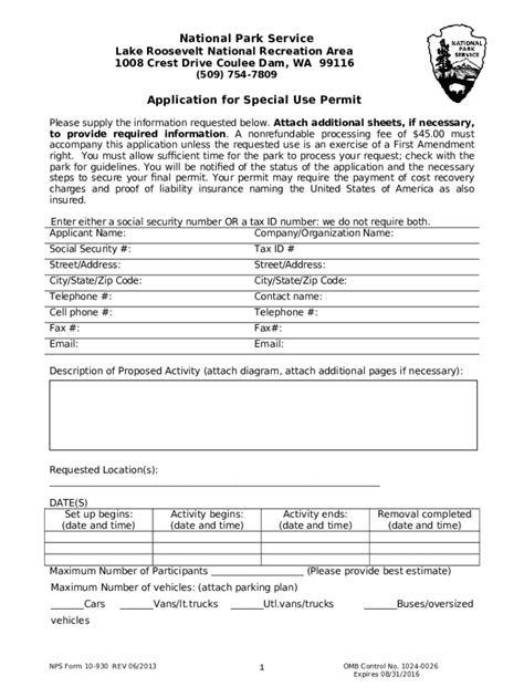 Lake Roosevelt National Recreation Area Us National Park Doc Template Pdffiller