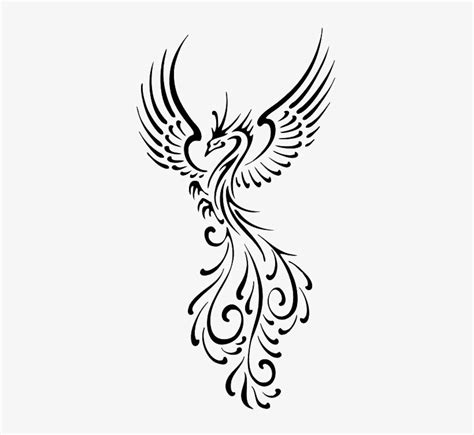 Phoenix Tattoo Designs Female - Tribal Phoenix Transparent PNG ...