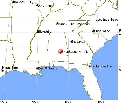 Montgomery Alabama map