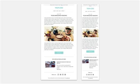 3 Email Templates Mailchimp Template Mailchimp Newsletter - Etsy