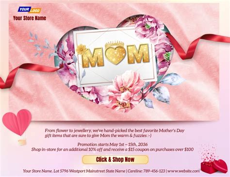 Copy Of Mother S Day Sale Event Flyer Postermywall