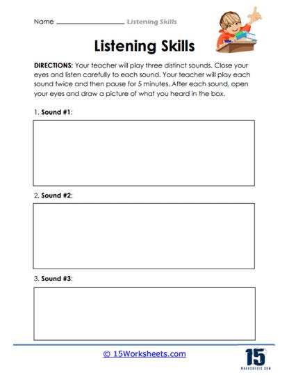 Listening Skills Worksheets - 15 Worksheets.com