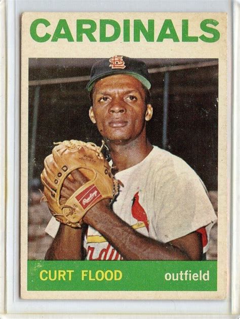 Topps Curt Flood St Louis Cardinals Vgex Ebay