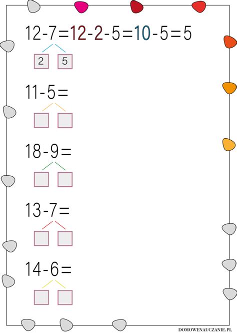 Dodawanie I Odejmowanie W Zakresie Edukacja Domowa W Praktyce