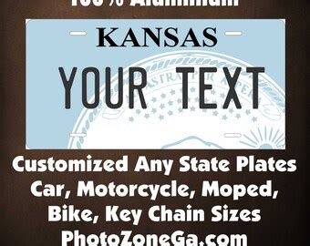 Kansas license plate | Etsy