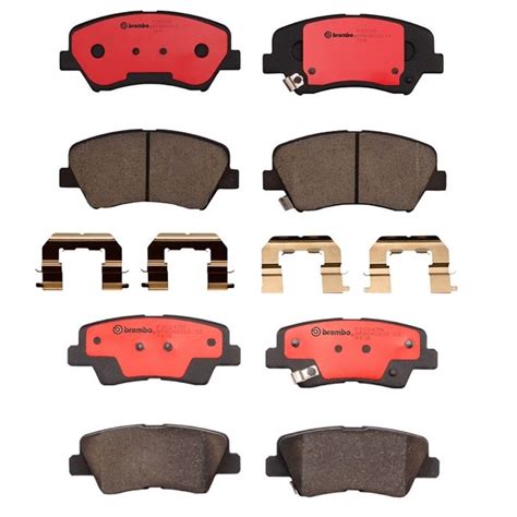 Brembo Front And Rear NAO Ceramic Brake Pads Set Kit For Hyundai