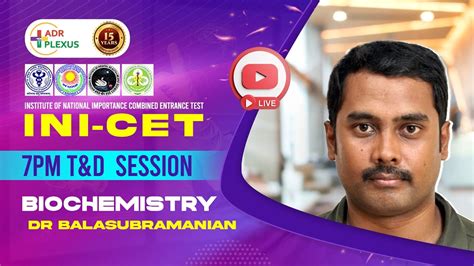 Adrplexus Inicet Biochemistry Tandd Discussion 7pm Session Youtube