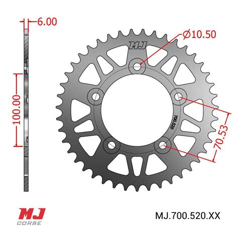 Couronne Mj Compatible Avec Aprilia Tuareg Mj Corse