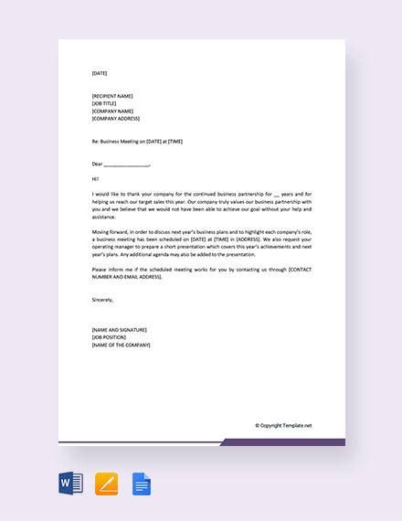 Sample Of Invitation Letter For Meeting Attendance Database Letter