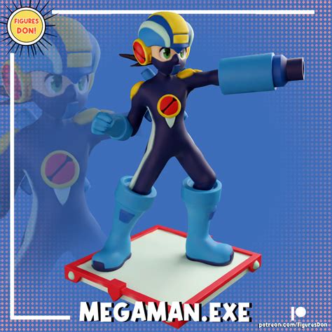 3d File Megaman Exe Mega Man Battle Network 👨 ・3d Print Object To Download・cults