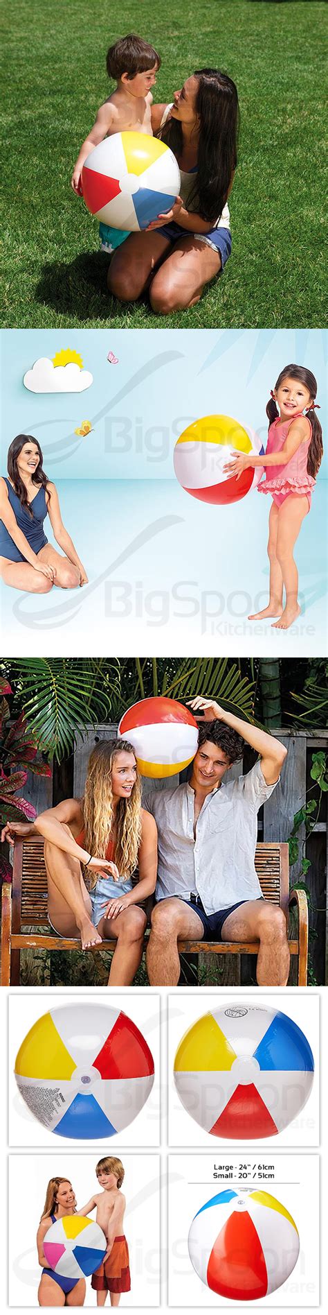 Intex Glossy Panel Inflatable Beach Ball Inch