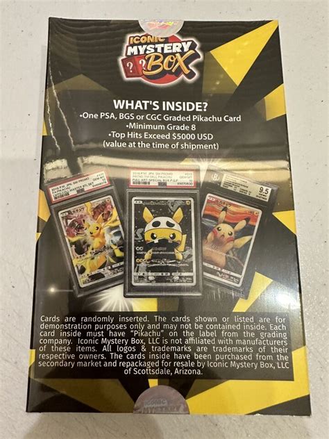 Iconic Mystery Pikachu Part Pok Mon Box Psa Cgc Ebay