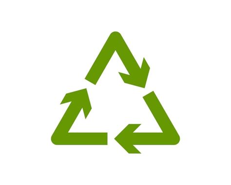 Premium Vector Recycling Icon Of Arrows Triangle Eco Friendly Recycle